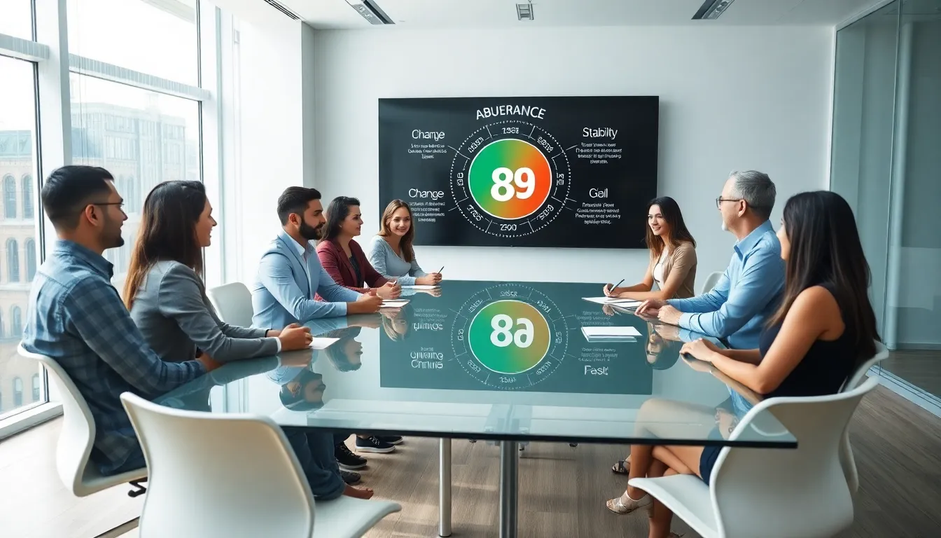 diverse professionals discussing the numerological significance of 8885847498.